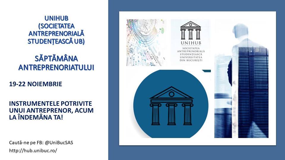 Saptamana antreprenoriatului 2018 Saptamana antreprenoriatului 2018